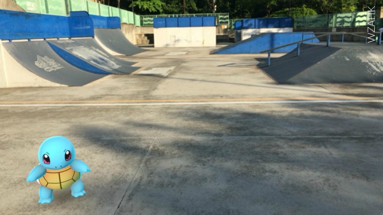 Pokemon spotted at the at Mei Foo Skatepark.